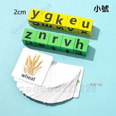 拚單詞 學英文 兒童木製拚單詞遊戲 木質趣味益智單詞 木製拚單詞遊戲 配對認知玩具 兒童桌遊 早敎英文敎具 拚字練習玩具, 小號雙人對戰, 1個