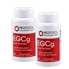프로토콜 200mg 그린티 녹차 추출물 캡슐 PROTOCOL FOR LIFE BALANCE EGCg, 2개
