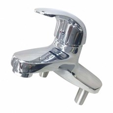 雙孔面盆龍頭, 銀色, 1個