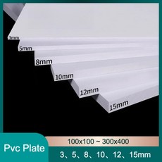 흰색 PVC 폼 보드 시트 100x100mm ~ DIY 수제 모델 공예 두께, 17 300x400mmx15mm-1Pcs