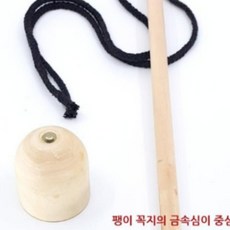 어린이 전통놀이 민속팽이 줄팽이 세트 나무팽이 체험용, 1개, 상세페이지 참조