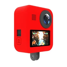 Gopro MAX 360 스포츠 카메라 전문 보호 돔 렌즈 부품 용 C9-실리콘 하우징 케이스, 01 Black