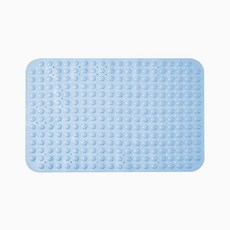 超強吸力3D氣泡浴室防滑墊：浴室按摩防滑墊、廁所止滑墊、吸盤防滑地墊，安全舒適首選, 1個, 浴室防滑墊-藍色, 藍色
