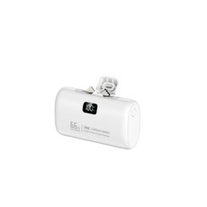 도킹형 일체형 보조배터리 20000mAh 대용량 66W 초고속충전 듀얼커넥터 전환 항공기 기준 충족, 화이트, HT-T190