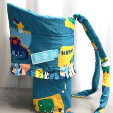 嬰兒編背簍竹編小孩背篼手工竹編背簍兜娃娃背凳背篼 登山健行背架 兒童揹架 背巾腰凳 肩背帶 背架背包, 小恐龍外內套+背簍+安全帶+防風罩