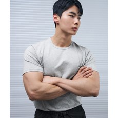 [DRAW FIT X MANJAE] 러스티 머슬핏 티셔츠 [GREY] 211855
