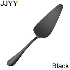 다채로운 스테인레스 스틸 톱니 모양의 가장자리 케이크 서버 블레이드 커터 파이 피자 삽 주걱 베이킹 도, 07 black, 1개