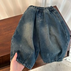 嘟嘟家兒童加絨加厚牛仔長褲 韓版休閒保暖長褲 柔軟舒適兒童褲子