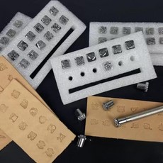 십이지신 가죽 패턴 스탬프 12종 수제 조각 도구 키트 스틸 인장 DIY 세트 문양 공예, 1개, 12지신 (12종)