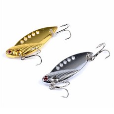 子甄彣璟 5孔鐵板亮片 VIB金屬路亞餌, 1個, 不挑色快速發貨