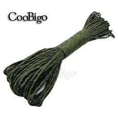 10ft ~ 328ft 반사 낙하산 550 로프 Paracord 팔찌 코드 매는 밧줄 야외 캠핑 텐트 DIY 액세서리 Dia.4mm 7, 100ft, C3