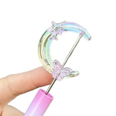 영롱 달 비즈 거꾸 빗꾸 볼꾸 볼펜 거울 빗 꾸미기 재료 만들기 키링 부자재 DIY