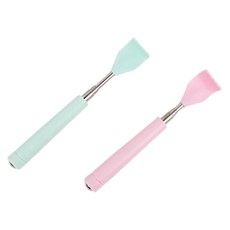 투데이리빙 2개 세트 길이 조절 효자손 등긁개 조절용 등마사지 휴대용 미니 접이식 시원한 마사지 스틱 마사지볼, 민트+핑크