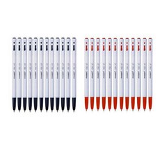 모나미 153볼펜 0.7mm, 1세트, (0.7mm/흑색+적색)각1다스씩 총2다스