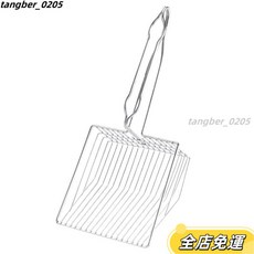 桃園有貨 貓砂剷不銹鋼金屬剷屎細孔小孔長柄貓屎剷子大號貓沙鐵剷用品貓砂鏟子 貓屎鏟 簡約大氣貓砂鏟 貓砂清潔必備鏟子, 1個, 大號鐵貓砂鏟