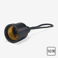 일반 PVC 방수 소켓 E26 램프 조명, 10개
