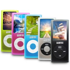 Dawise輕薄四代1.8吋彩色螢幕MP4隨身聽 (內建8GB記憶體), 銀色, DW