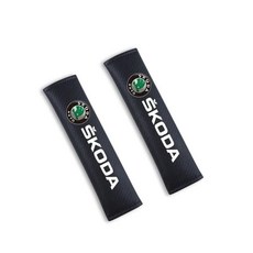 자동차 벨트 커버 조정 어깨 스트랩 보호대 패드, 1개, 1. 2pcs carbon skoda