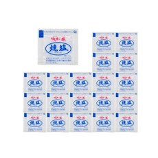 백방 소금 구이 소금 1g×20봉지 작은 봉지 소금 조미료 아웃도어 테이크아웃, 1개, 1g
