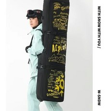 DAOKESHI 滑雪/滑雪板袋, 黑黃塗鴉, 1個