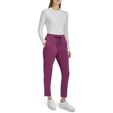 Andrew Marc 여성용 풀온 플리스 팬츠 크림