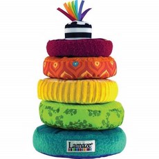 Lamaze 拉梅茲 甜甜圈串串 嬰幼兒玩具 - 色彩鮮豔、觸覺刺激、手眼協調訓練, 1個