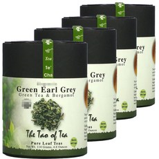 더 타오오브티 그린 얼그레이 그린티 녹차 베르가못 찻잎, 4개, 114g, 60개입