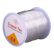 일리마 우레탄줄 와이어 100m 비즈 공예 반지 팔찌 만들기, 투명, 1개