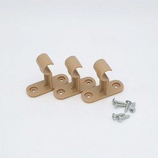 커튼브라켓15mm 3p set 우드색 iam+450me