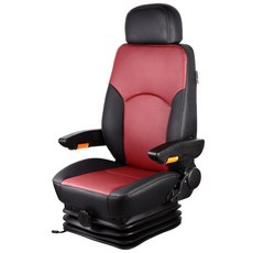 시트커버 중장비 가죽 의자 팔걸이 교체 운전석 체어 빨강 블랙 가죽 이중 팔걸이 C01G12H21, 1개