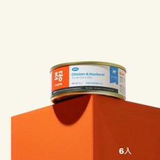朝貢 貓主食罐 philo系列 貓罐 鮮肉主食罐 無膠主食罐 全齡貓, 6個, 90g, 海陸雙享 (雞胸肉+鯖魚)