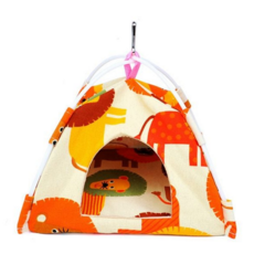 반려조 앵무새 텐트 은신처 새장 텐트 둥지 해먹, 중, 사자