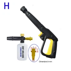 교체 압력 와셔 건 세차 청소 물 스프레이 건 랜스 노즐 팁 Karcher K2 ~ K7 용 권총 랜스 완드 노즐, 10 Gun Lance