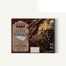 쟌슨빌 자이언트폭립 500g 참나무2팩 홈파티 캠핑요리, 2개
