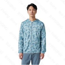 SHIMANO WJ-040X 防曬全拉鍊迷彩圖案連帽衫 UPF50 防曬外套, 迷彩淺灰L(130136)