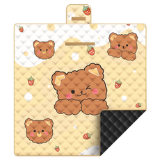 StarR NATURE 5중 레이어 일체형 방수 피크닉 매트, 베어