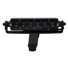 Go Rhino XE 윈드실드 카울 LED 조명 마운트 15.2cm(6인치) 단일 열 LED 바용 | 마일드 스틸 텍스처 블랙 | 730060T | 2018-2024 지프 랭