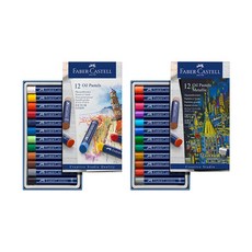 파버카스텔 오일파스텔12색 127012, 지관케이스