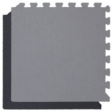 喬伊斯健身器材地墊 加厚減震 40x40cm 厚2.5cm 家用健身地板 運動墊 跑步機重訓器材巧拼地墊, 黑/灰, 1個