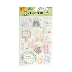 【莫莫日貨】日本原裝進口 World craft 水晶印章 透明印章 圖案組 手帳印章 - 動物園 CS-011, 1個