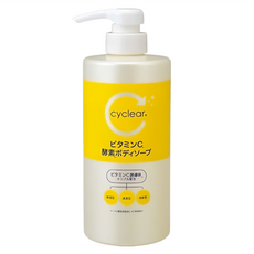 Cyclear 維他命C 酵素 沐浴乳, 500ml, 1瓶