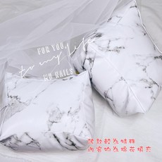 日系 手/足雙用枕 美甲靠手墊 PU皮革, 1個, 新色-白色石紋款