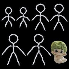 플라스틱 관절 스켈레톤 6개 세트 화이트 3스타일 1세트