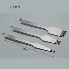 가죽 펀칭 도구 세트 수제 DIY 키백 시계줄 펜던트 뚫기 보조 라인 위치 지정, [03] 3.0MM 5T