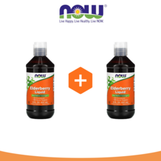나우 엘더베리 액상 8oz(237ml) 2팩 NOW Foods Elderberry Liquid 8 oz Pack of 2, 2개, 237ml