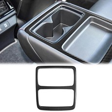 SUNJIKA 센터 콘솔과 호환 가능 탄소 섬유 스테인리스 스틸 뒷좌석 워터 컵 홀더 패널 커버 트림 내부 액세서리 혼다 어코드 10세대 2018-2022 11세대 2023-2, SUNJIKA 센터 콘솔과 호환 가능 탄소 섬유 스테인, 1개