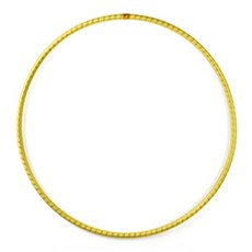 어린이체육 리듬체조 멀티컬러 훌라후프 어린이집체육교구 실내공놀이 터널만들기, 1개, 옐로우, 195g