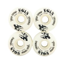 Ugin Classic The Wolf Series Pro 4PCS Skateboard Wheels 52mm Rough Grounds Asphalt Road에 대한 회복력, 검은색