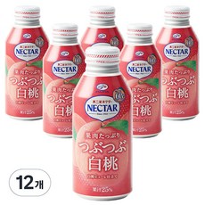 후지야 넥타 복숭아 주스, 12개, 380ml