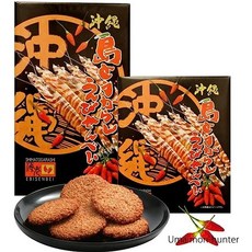 (2개세트) 오키나와 섬고추 새우 센베이 새우과자 에비 센베 전병 14개입 x 2박스, 1개